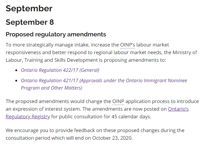 【重磅】加拿大安省雇主担保移民将改用EOI打分系统